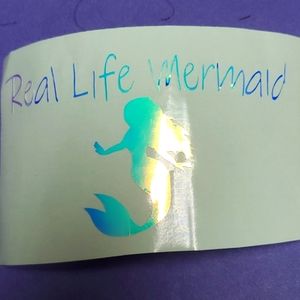 Holographic Real Life Mermaid Decal